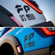 Pair FP Performance Decal USA Flag Raptor Gen 3 Gen 2 Gen 1 GN03 Sticker Bed Side Rear Wheels Vinyl 