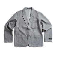 EDWIN 男裝 針織休閒西裝外套 (灰色) #外套