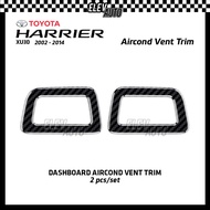 Toyota Harrier 2002 - 2014 Aircond Vent Trim Carbon Fiber Interior Accessories XU30 ACU30 RX270 2010