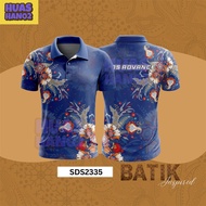 Sabah Kaamatan Festival Baju Batik T-shirt Traditional Etnik Sabah Sarawak- Collar
