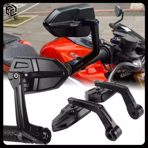 For Kawasaki ZH2 Z1000 Z900 Z800 Z750 Z700 Z650 Z500 Z400 Motorcycle Handlebar Mirror CNC Bar End Re