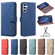 Lines Embossing Wallet Phone Case For Samsung Galaxy A54 A34 A24 A14 A73 A53 A33 A23 A13 A03S Flip C