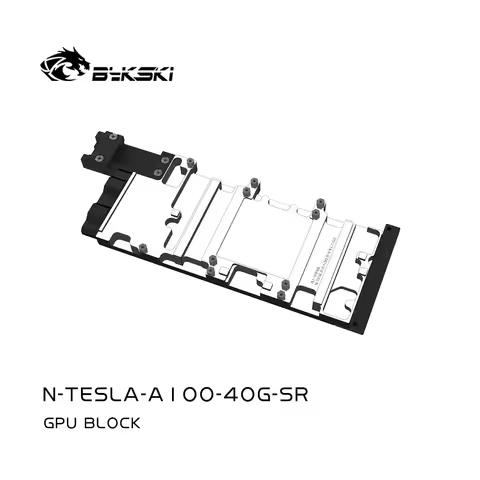 Bykski N-TESLA-A100-40G-SR GPU Water Block for TESLA A30, A100 / NVIDIA CMP 170HX Video Card / Cooli