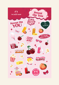 [NOT FOR SALE] The Body Shop Sticker Pack (Sweet On You) l | The Body Shop Pek Pelekat (Sweet On You