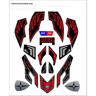 Black Garuda Eagle Sticker Crush Gear Waterproof