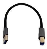 USB A to USB B 3.0 Cable Durable Nylon Braided Type A to B Male SuperSpeed USB Adapter Compatible Pr