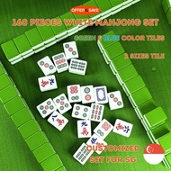【SG STOCK】Mahjong Set 160 Tiles / Set included 1 Mahjong Case 6 Dices 1 Wind Indicator Dice &amp; Chips