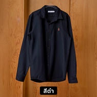 เสื้อเชิ้ตแขนยาว Oxford Shirt ลายหมี ทอมมี่บราวน์ ทรง Regular-fit by สมหมาย