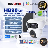 Ezviz HB90 Dual Kit 4MP + 4MP Dual Rotation Pan/Tilt WiFi Outdoor Battery Powered Security CCTV Came