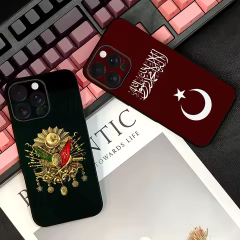 0-Ottoman Empire Coat Of Arms Phone Case For iPhone 16 15 14 13 12 11 PRO MAX PLUS Mini TPU Soft to