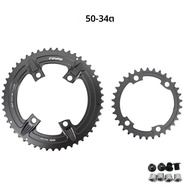 FOVNO ห่วงโซ่ 110BCD แผนที่จักรยาน Crank Chainring ล้อ 2X 50-34T 52-36T 53-39T สําหรับ Shimano 5800