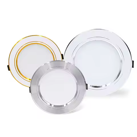 Gold/Silver/White Body Recessed Round Indoor Led Light Home Led Downlight Ceiling Lamp Spot Light Le