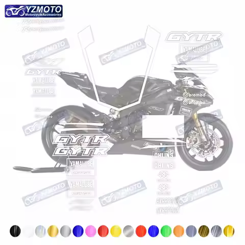 For YAMAHA YZF-R1 YZF R1 GYTR 2015-2019 Motorcycle Parts Fairing Full Vehicle Reflective Waterproof 