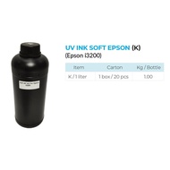 [Ready Stock FAST SHIPPING] Premium UV Ink Soft Epson i3200 DX5 XP600 TX800 CMYK & White 1 Liter
