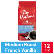 กาแฟรสวานิลา  Tim Hortons French Vanilla Light Medium Roast Coffee 12 Ounce ของแท้จากอเมริกา 100% Ar