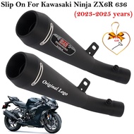 Slip On For Kawasaki Ninja ZX6R 636 ZX-6R M4 2023 2024 2025 Motorcycle Exhaust Systems Modify Middle