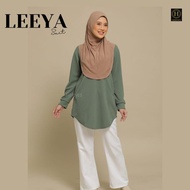 NEW IRONLESS BLOUSE LEEYA PLUS SIZE SMALL SIZE