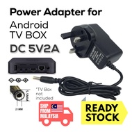 Android TVBox MediaPlayer Power Adapter 5V 2A 3.5*1.35mm 5.5*2.5mm UK 3Pins EVPAD iBoite MXQ