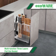 ecoWARE Multi-function Three Layers Pull Out Basket