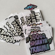 Sticker Cutting 110cc-300cc Remaining Trauma