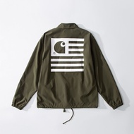 Carhartt Carhartt Perkakas Baru Jurulatih Jaket Jaket Windbreaker Lelaki dan Wanita Jaket Kalis Angin Baju Kemeja Pasangan