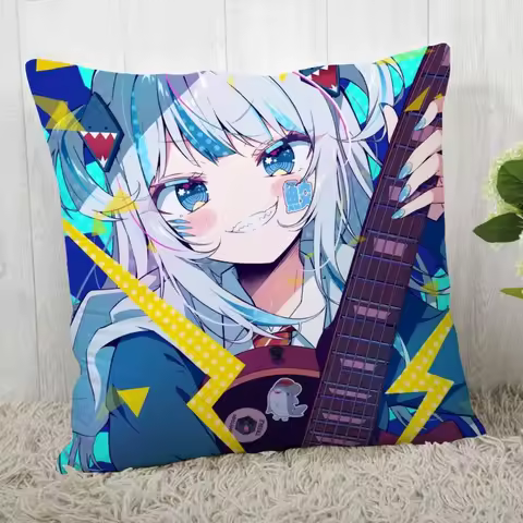 Gawr Gura REFLECT Pillow Cover Customize Pillowcase Modern Home Decorative Pillow Case For Living Ro
