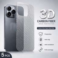 5Pcs Carbon Fiber Anti Scratch Back Film fro Xiaomi Poco X8 F8 M8 C85 C85x F7 Ultra X7 M7 C75 F6 X6 
