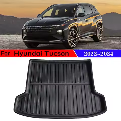 Trunk Mats 3D EVA Material for Hyundai Tucson 2023 Accessories NX4 LWB 2024 2022 Car Rear Cargo Tray