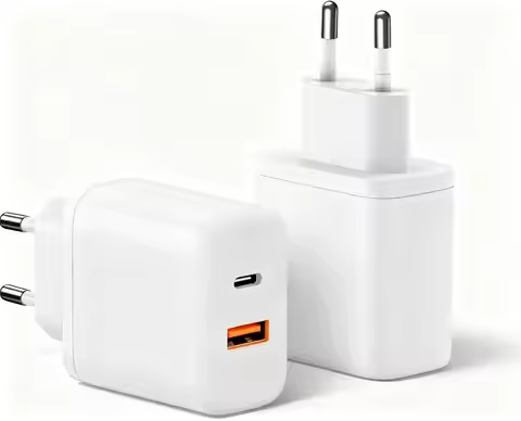 USB-C Charger Dual Pack Fast Charger 2-Port Power Adapter PD 20W USB-C Adapter USB Plug, Compatible 