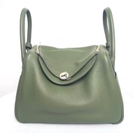Hermes 愛馬仕 lindy30 橄欖綠 框Q