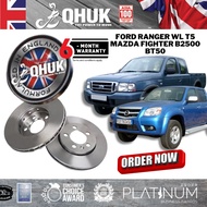 QHUK Disc Brake Rotor(FRONT SET) - FORD RANGER WL T5 / MAZDA FIGHTER B2500 BT50