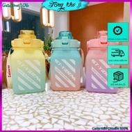 1.5l Water Bottle - Square Bottle Capacity 1.5 liters/1500ml With Cute Convenient Strap
