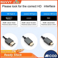8K Ultra HD HDMI-Compatible To HDMI-Compatible Coiled Cable 48Gbps Male To Male 8K@60Hz 4K@120Hz for