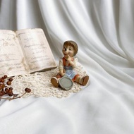 【好日戀物】德國Goebel Mecki Max拿著平底鍋的娃娃公仔收藏品