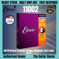 Elixir Strings 11002 Nanoweb 80/20 Acoustic Guitar String