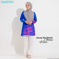 Sameera Jersey Muslimah Active Wear Blue
