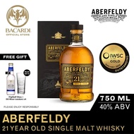 Aberfeldy 21 Year Old Single Malt Scotch Whisky - 750ml / 75cl, 40% ABV - Premium, Craft-Style Whisk