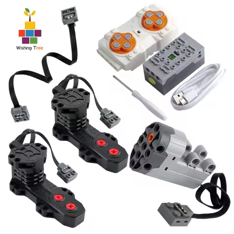 Mould King APP Programmable 8-Channel Remote Control with High-Speed Monster Motors for MOC Technica