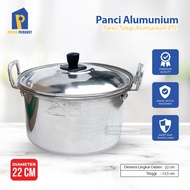 22 cm Aluminum Pot with Lid, Javanese Komodo Cooking Pot