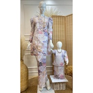 [MOM & KIDS] ANGGUN KURUNG MODEN COTTON EMBROIDERY | baju kurung sedondon ibu anak