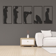5 Prayer Panels 5 Times wall decor/