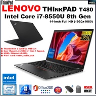 Lenovo ThinkPad T480 Laptop, 14-Inch High Performance  Laptop,14" FHD Display (Intel Core i7/i5 16GB