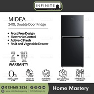 Midea MDRT306MTB30 240L 2 Doors Refrigerator / Fridge / Peti Sejuk