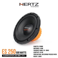 Hertz ES 250: The Essence of Italian Audio – The Pinnacle of Subwoofer for Cars with Powerful Bass