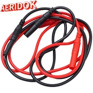AERIDOK 1/2pcs Male-to-Female Banana Plug, Silicone 4mm Meter Test Lead Extension, 100CM/ 39.37inch 