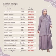 Zayra by Kalila dress hijab Family anak ibu READY set dan
