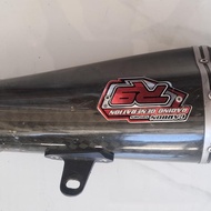 Silencer knalpot R9 Austin Carbon Titanium