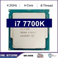 Used Core I7-7700K Quad-Core Cpu 4.2Ghz 8-Thread LGA 1151 91W 14Nm I7 7700K Processor