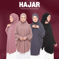 TELEKUNG HAJAR BERLENGAN NO PLEATED Telekung Top Umrah Haji Travel Ironless