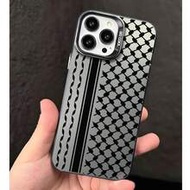 เคสโทรศัพท์ ลายผ้าพันคอแบบประกบ ใช้งานได้กับ iPhone 16 15 14 13 12 11 Pro Max X XR XSMAX 8 12 Plus, 